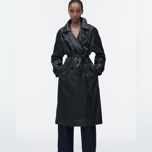 Zara faux leather trench - Picture 1 of 10